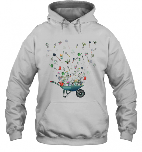 Wheelbarrow Garden Flying T-Shirt Unisex Hoodie