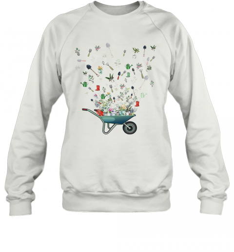 Wheelbarrow Garden Flying T-Shirt Unisex Sweatshirt