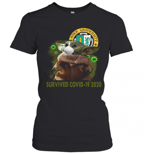 Xavier University Baby Yoda Survived Covid 19 2020 T-Shirt Classic Women's T-shirt