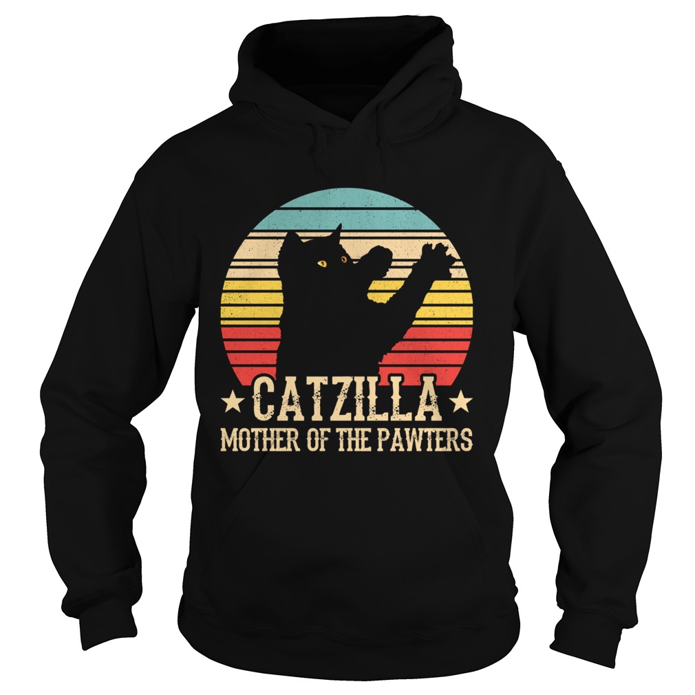 catzilla mother of the pawters vintage Hoodie