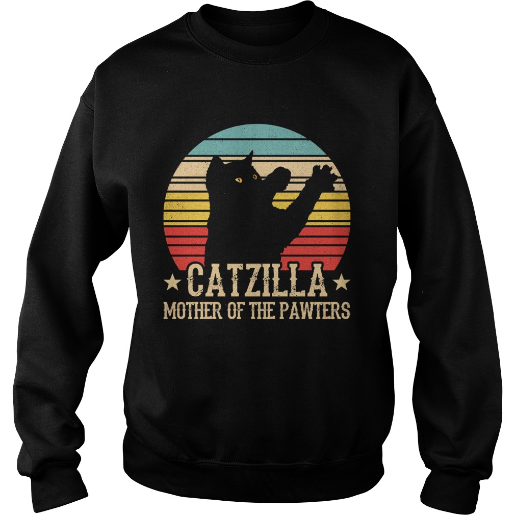 catzilla mother of the pawters vintage Sweatshirt
