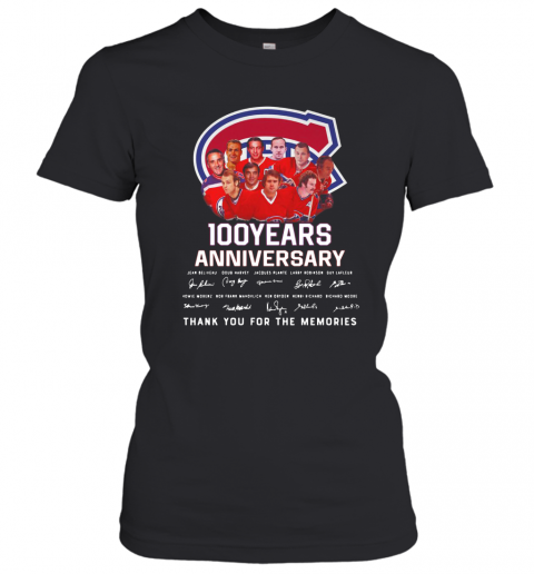 100 Years Anniversary Montreal Canadiens Thank You For The Memories T-Shirt Classic Women's T-shirt