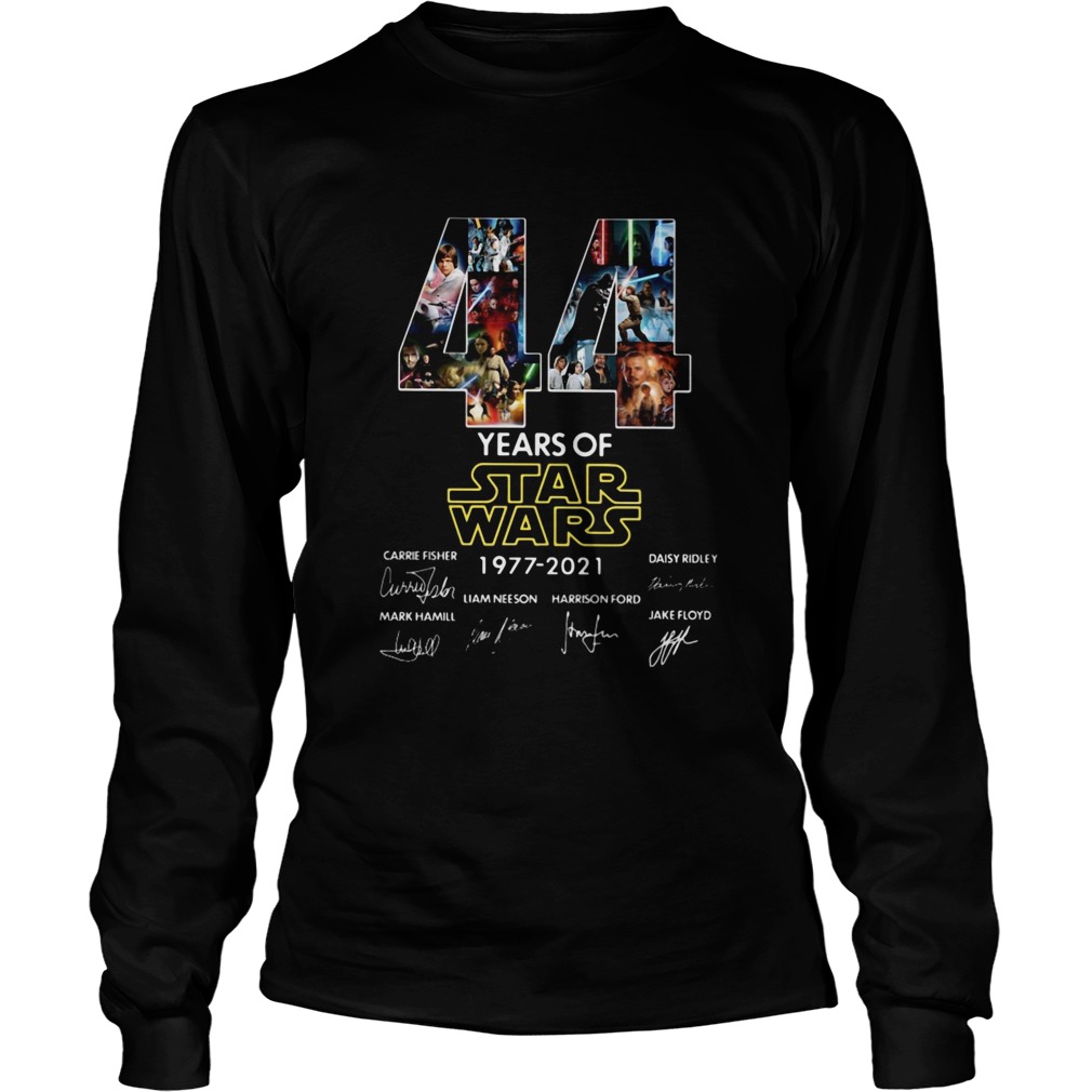 44 Years Of Star Wars 1977 2021 Signatures Long Sleeve