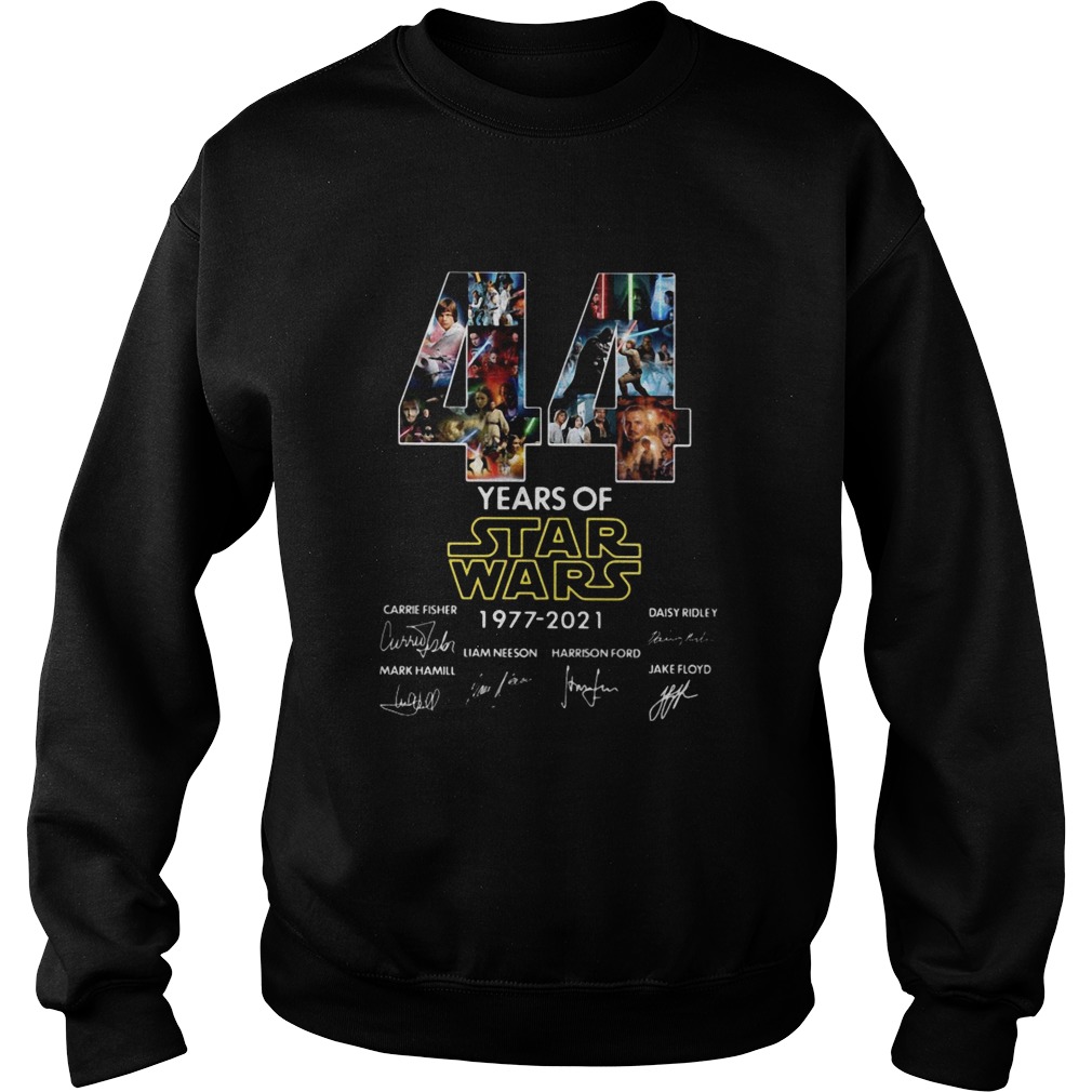 44 Years Of Star Wars 1977 2021 Signatures Sweatshirt
