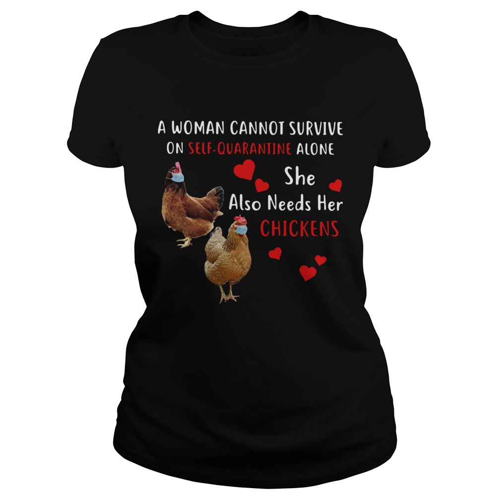 A Woman Cannot Survive On Self Quarantine Alone She Also Needs Her Chickens Classic Ladies