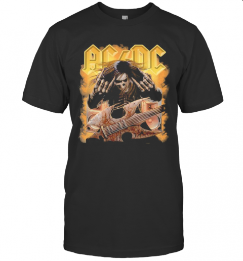 Acdc Rock Band Skull T-Shirt