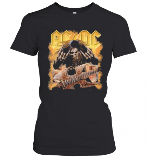 ACDC Rock Band Skull T-Shirt Classic Women's T-shirt