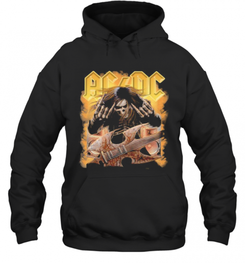 ACDC Rock Band Skull T-Shirt Unisex Hoodie