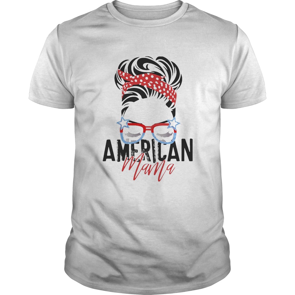 American mama American flag veteran Independence Day shirt