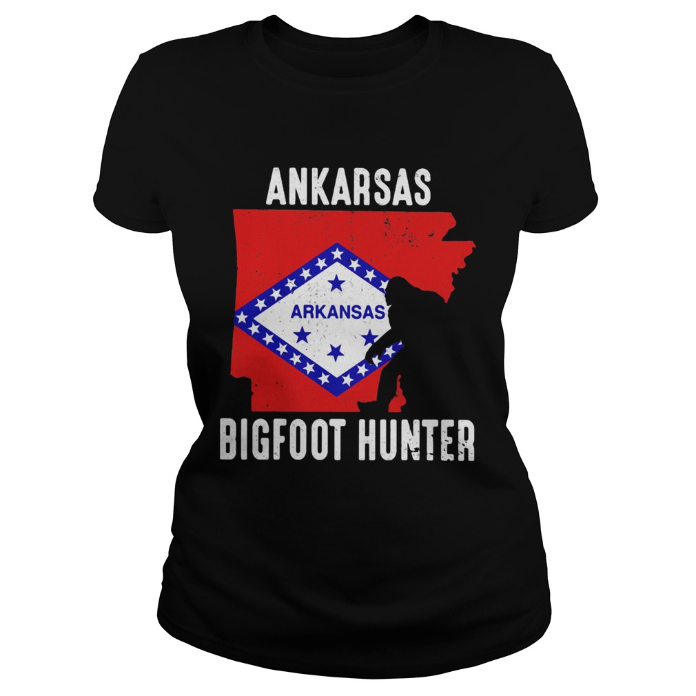 Arkansas bigfoot hunter flag Classic Ladies