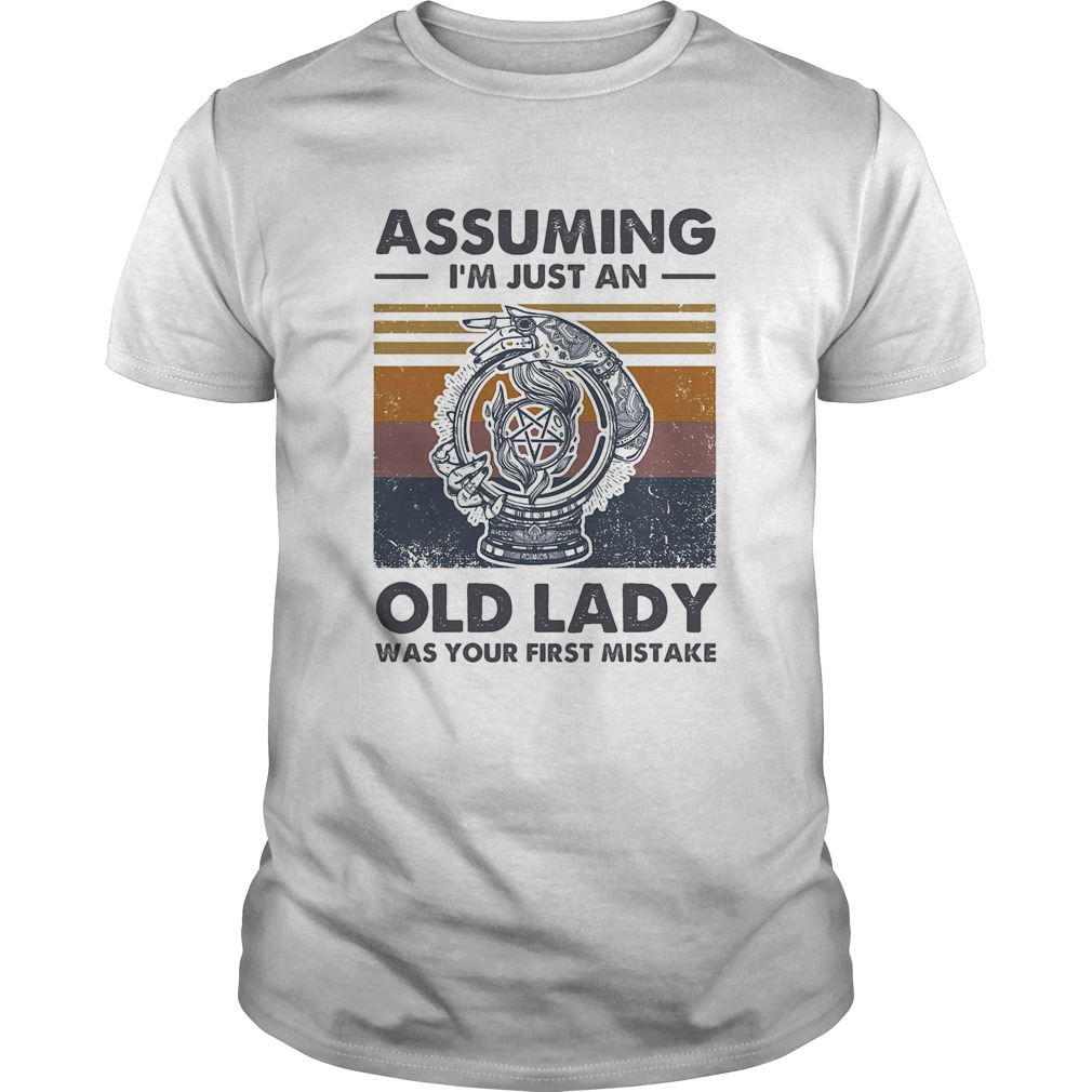 Assuming Im just an old lady was your first mistake vintage shirt