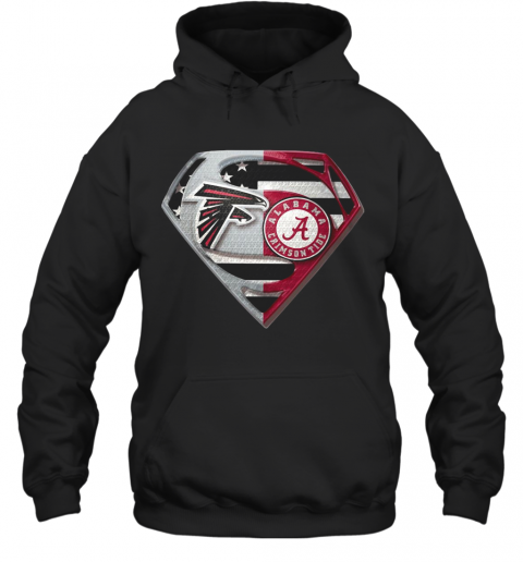 Atlanta Falcons And Alabama Crimson Tide Superman T-Shirt Unisex Hoodie