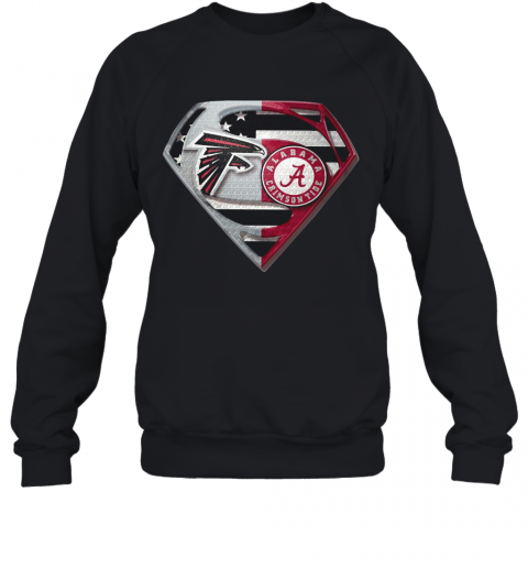 Atlanta Falcons And Alabama Crimson Tide Superman T-Shirt Unisex Sweatshirt