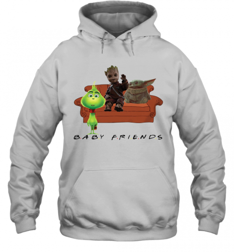 Baby Friends Baby Yoda Baby Grinch And Baby Groot T-Shirt Unisex Hoodie