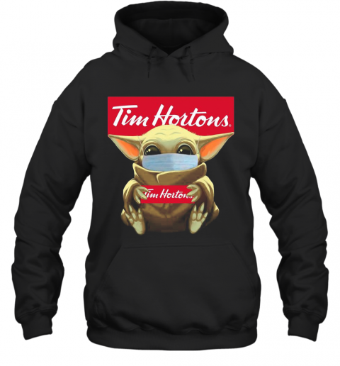 Baby Yoda Face Mask Hug Tim Hortons T-Shirt Unisex Hoodie