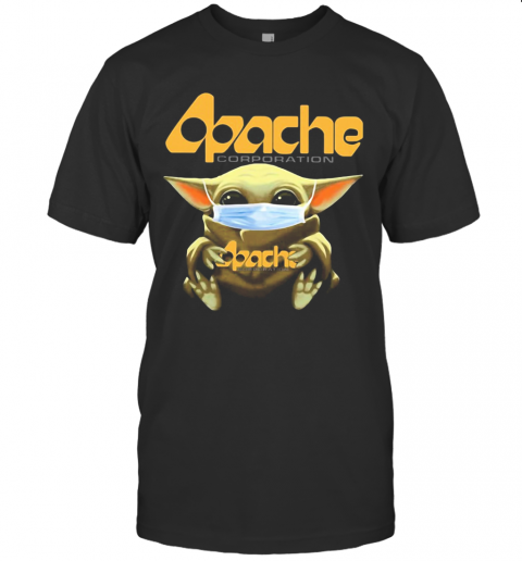 Baby Yoda Hug Apache Corporation Mask T-Shirt