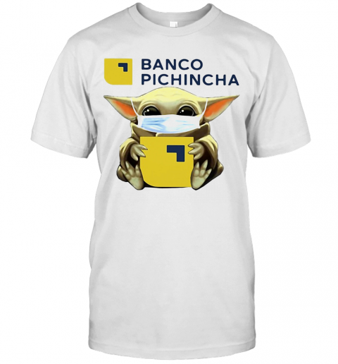 Baby Yoda Hug Banco Pichincha Mask T-Shirt