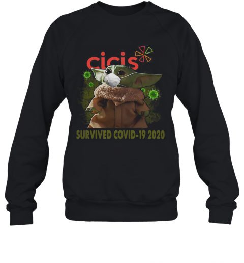 Baby Yoda Mask Cicis Survived Covid 19 2020 T-Shirt Unisex Sweatshirt