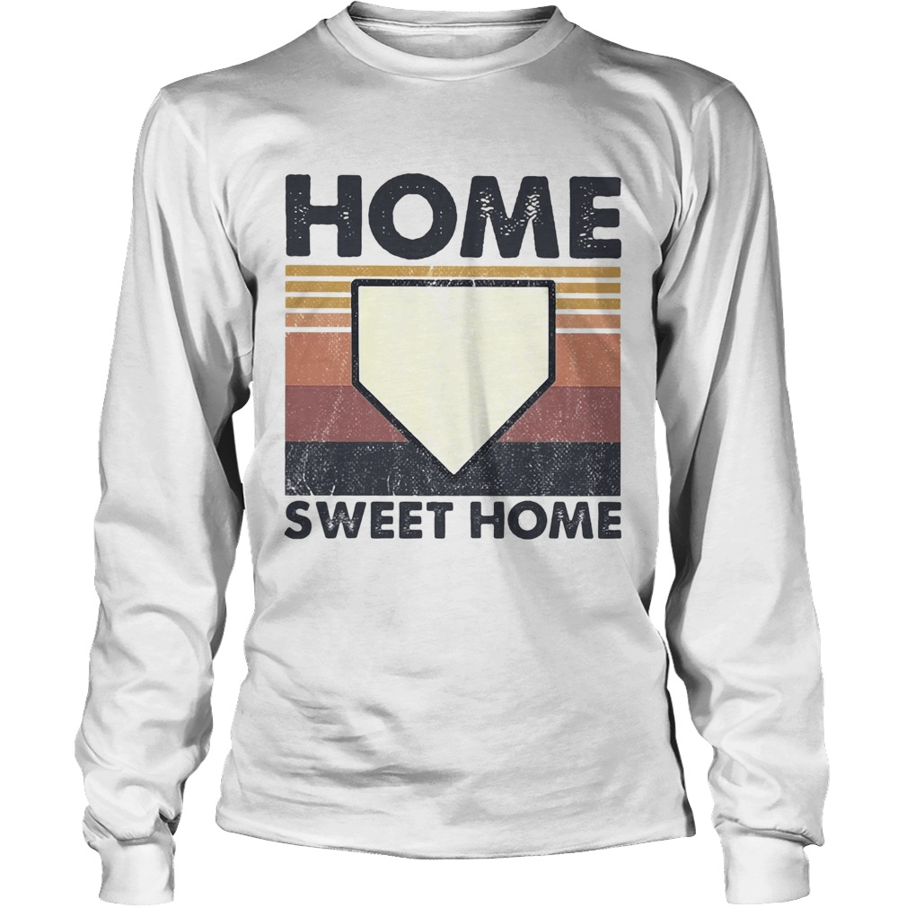 Baseball Home Sweet Home Vintage Long Sleeve