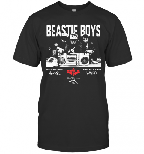 Beastie Boys Adam Ad Rock Borovets Michael Mike D Diamond Adam Mca Vanch Signatures T-Shirt