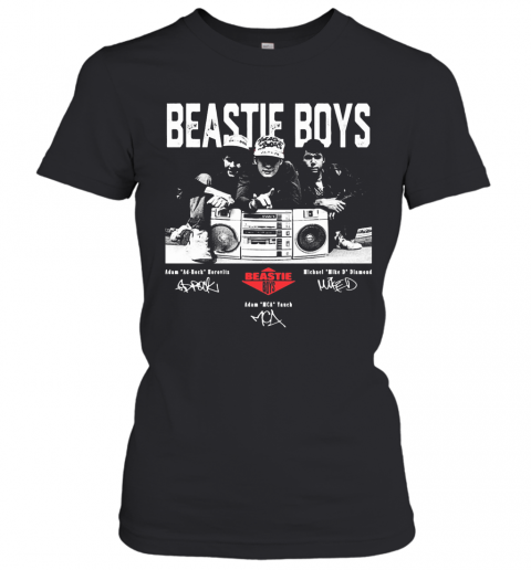 Beastie Boys Adam Ad Rock Borovets Michael Mike D Diamond Adam Mca Vanch Signatures T-Shirt Classic Women's T-shirt