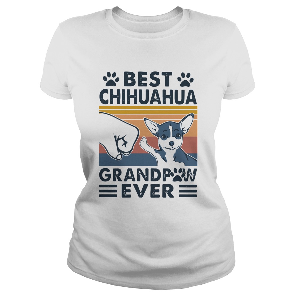 Best Chihuahua Grandpaw Ever Vintage Classic Ladies