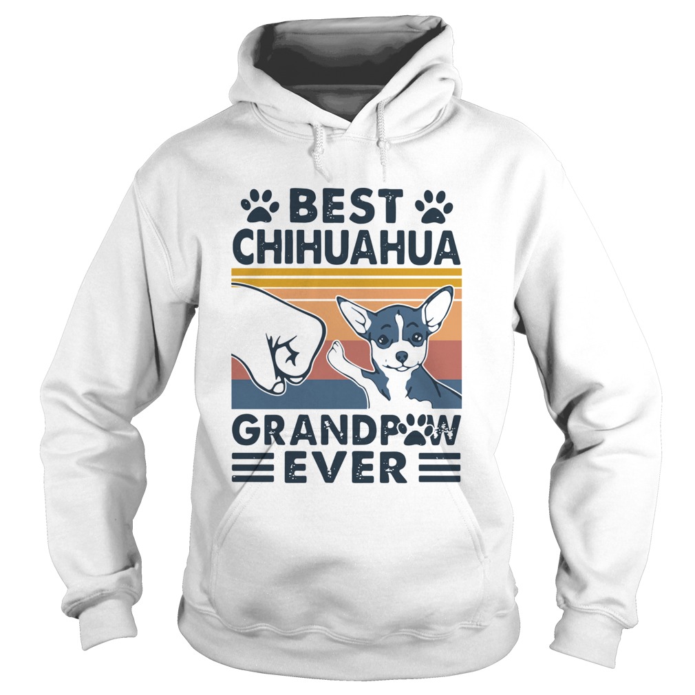 Best Chihuahua Grandpaw Ever Vintage Hoodie