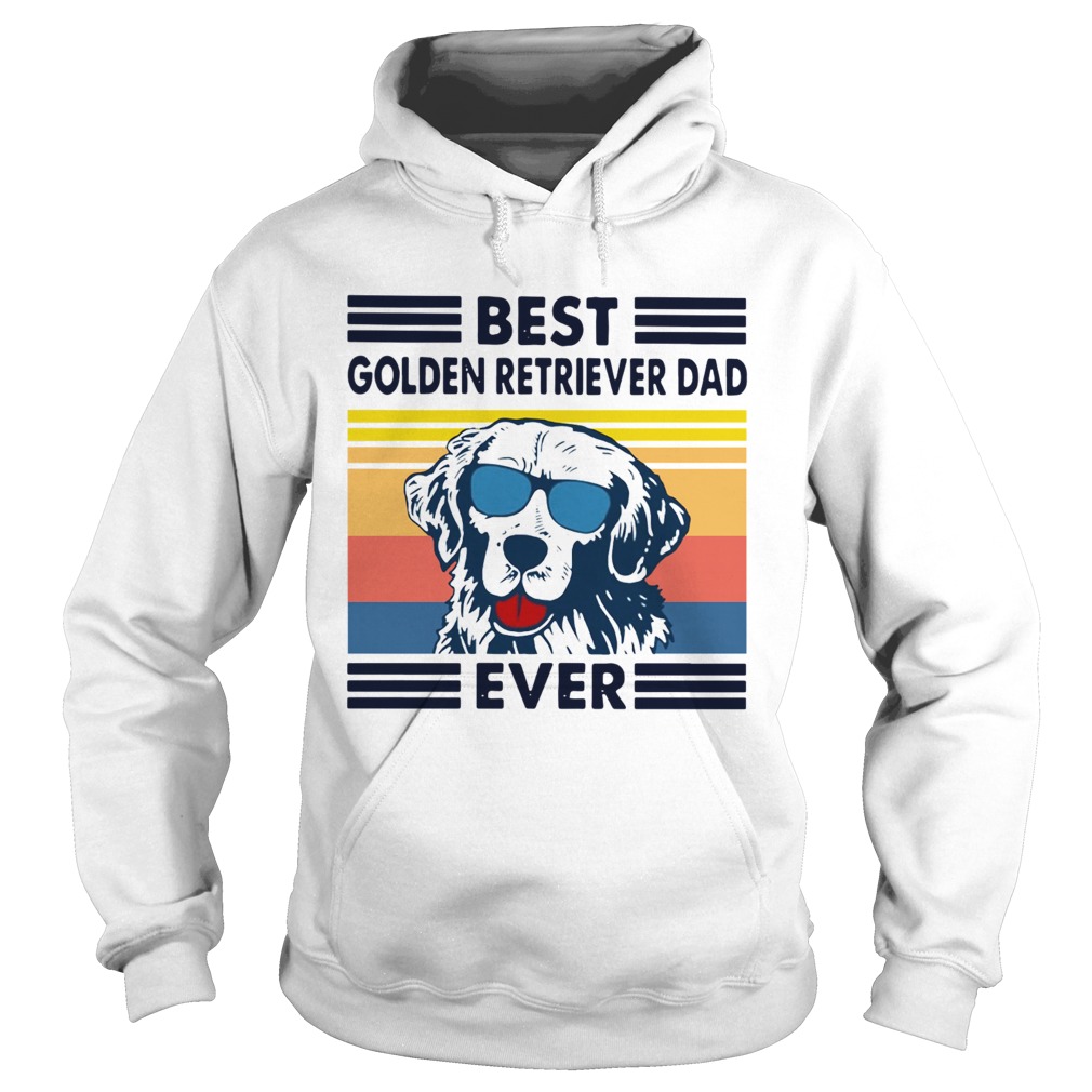Best Golden Retriever Dad Ever Vintage Hoodie