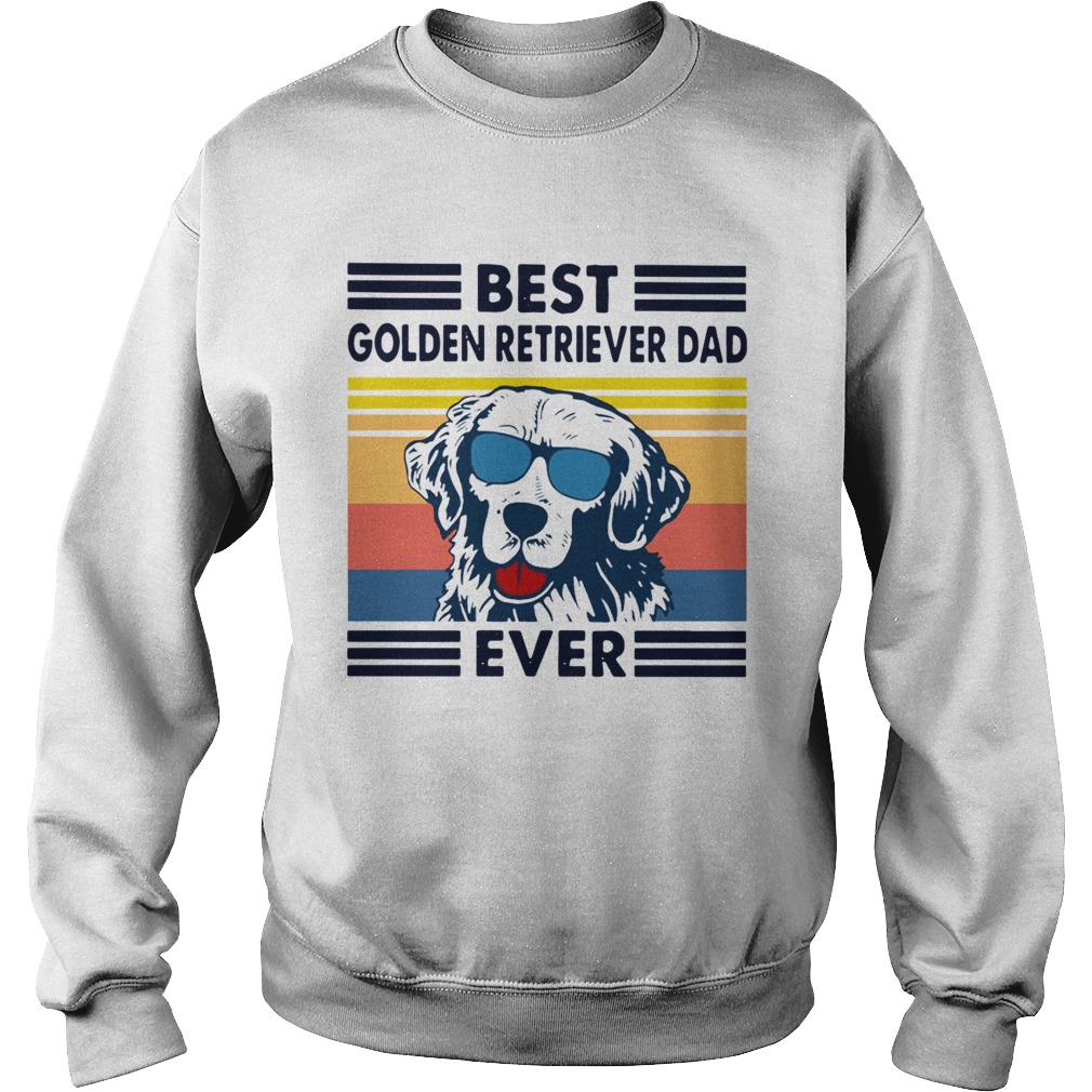 Best Golden Retriever Dad Ever Vintage Sweatshirt