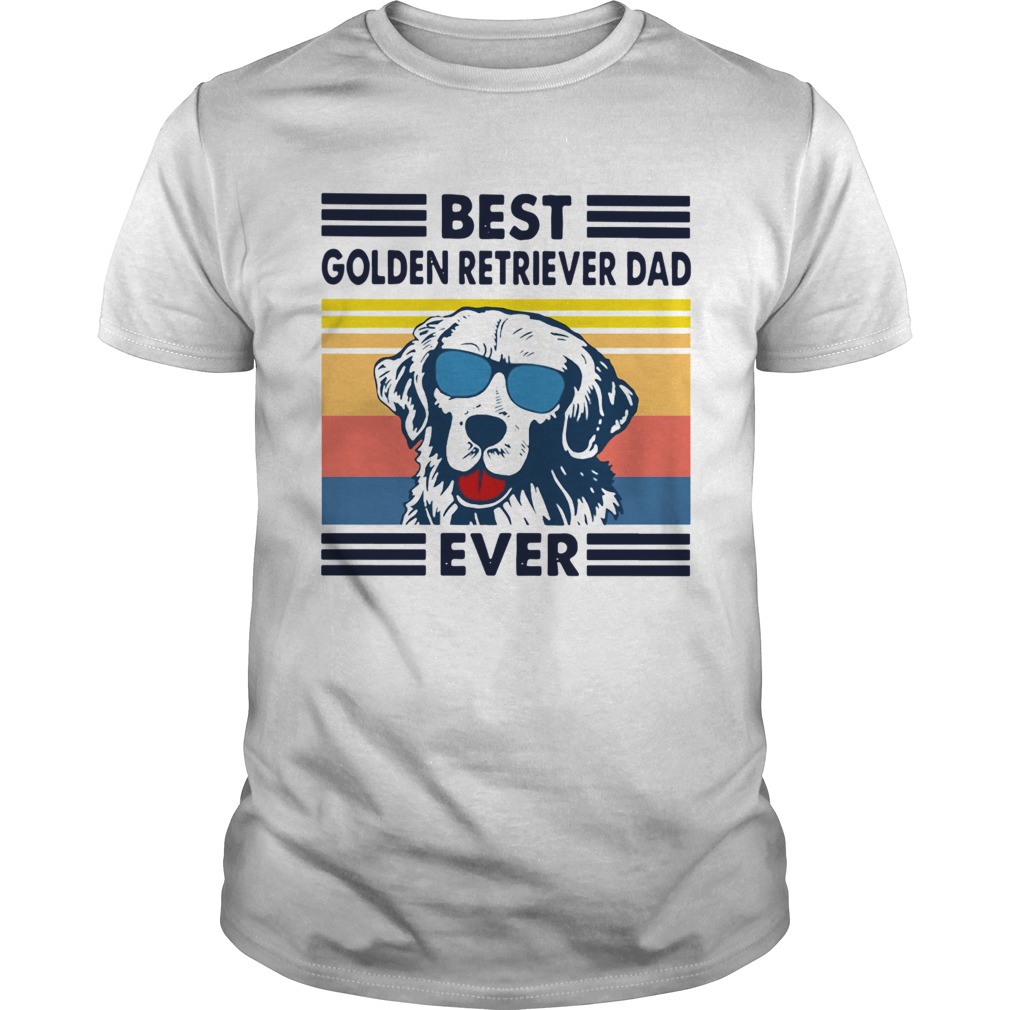 Best Golden Retriever Dad Ever Vintage shirt