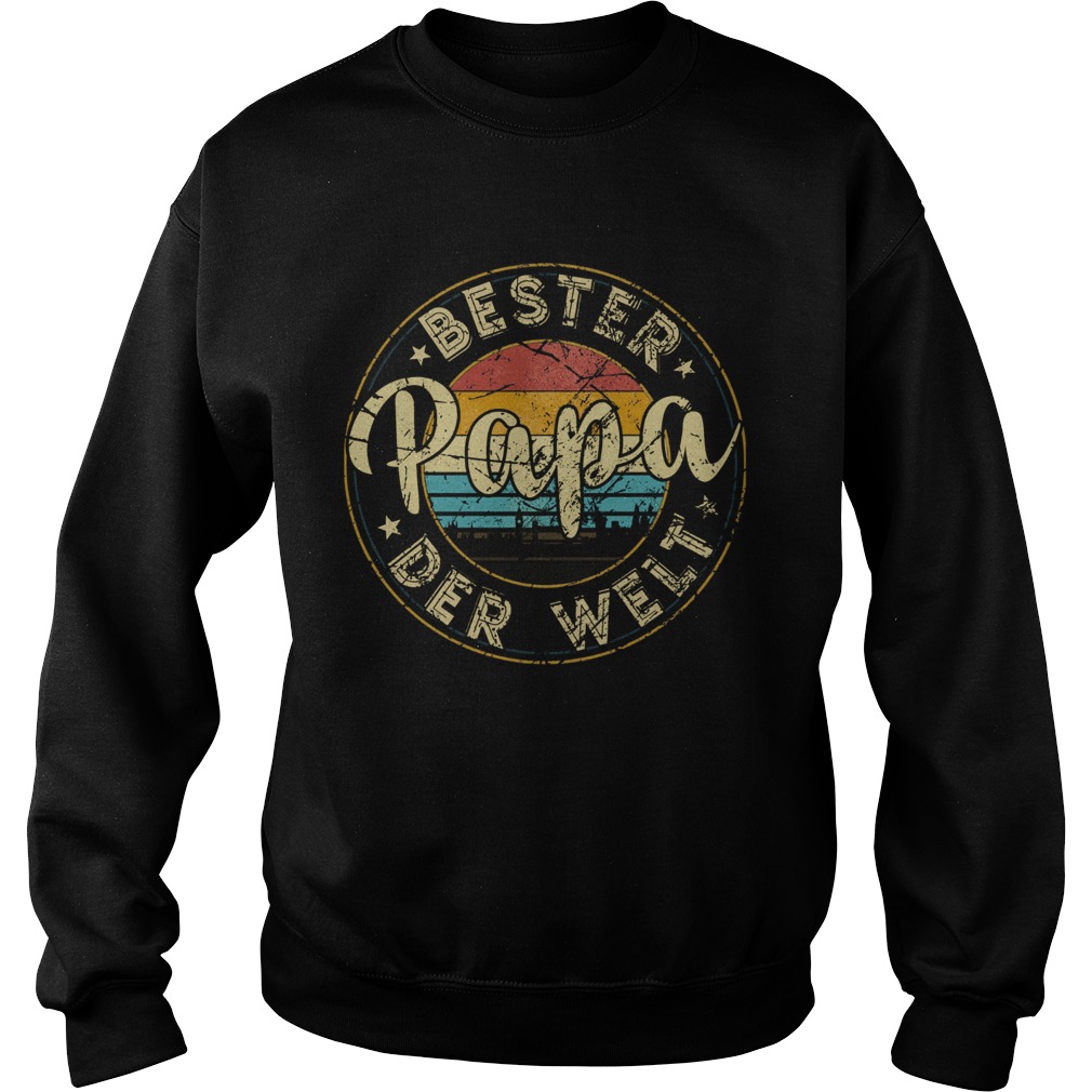 Bester Papa Der Welt Vintage Sweatshirt