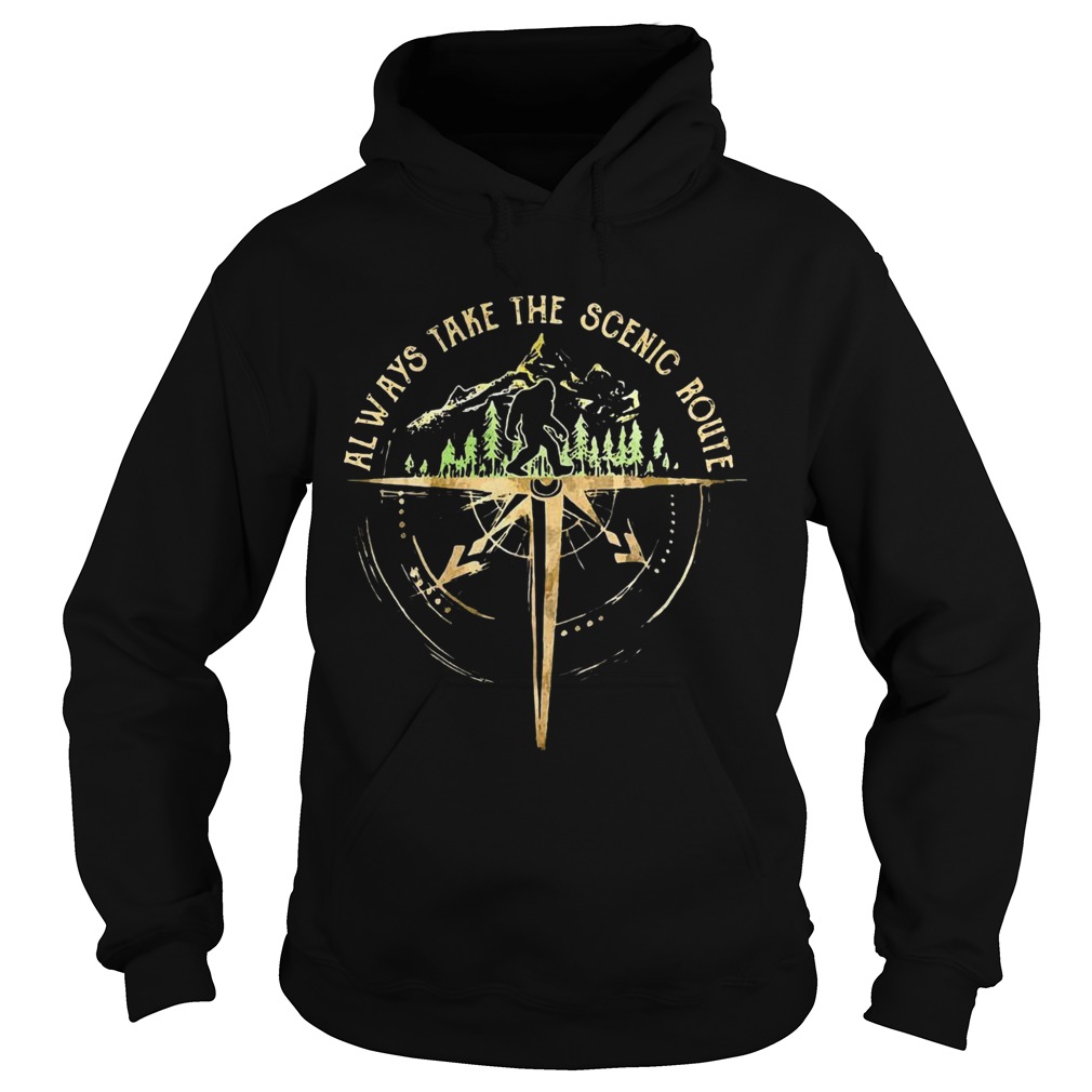 Bigfoot Always Take The Scenic Route Hoodie