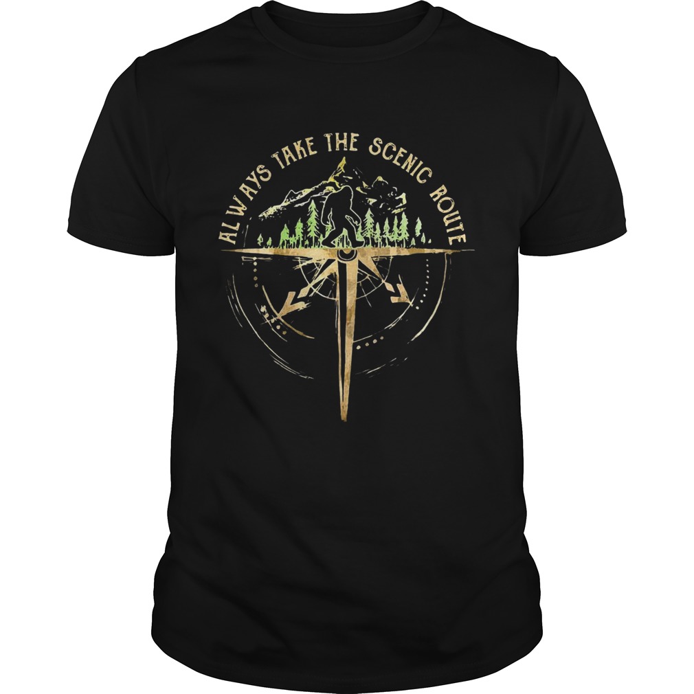 Bigfoot Always Take The Scenic Route shirt