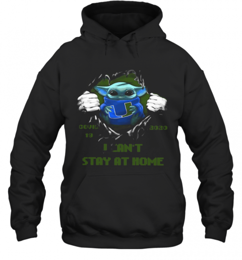 Blood Inside Me Baby Yoda Miami Hurricanes Covid 19 2020 I Can'T Stay At Home T-Shirt Unisex Hoodie