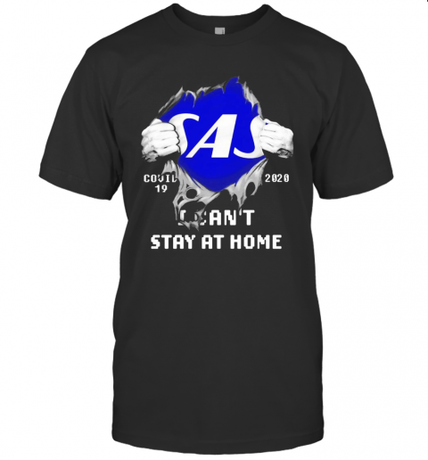Blood Inside Me Scandinavian Airlines COVID 19 2020 I Can'T Stay At Home T-Shirt