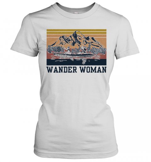 Canoeing Wander Woman Vintage T-Shirt Classic Women's T-shirt