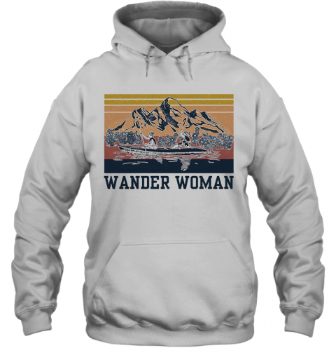 Canoeing Wander Woman Vintage T-Shirt Unisex Hoodie