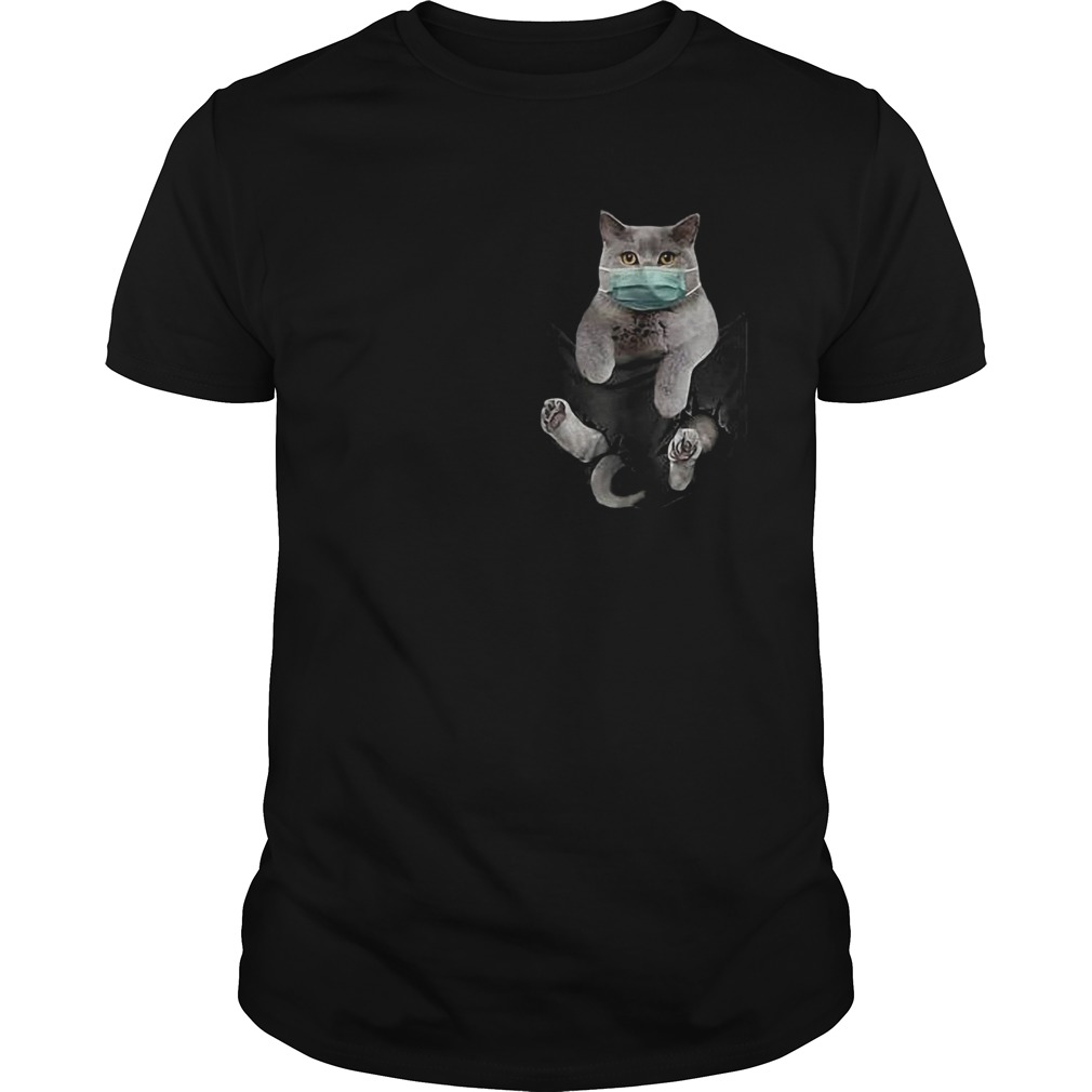 Cat Mask In Pocket shirt