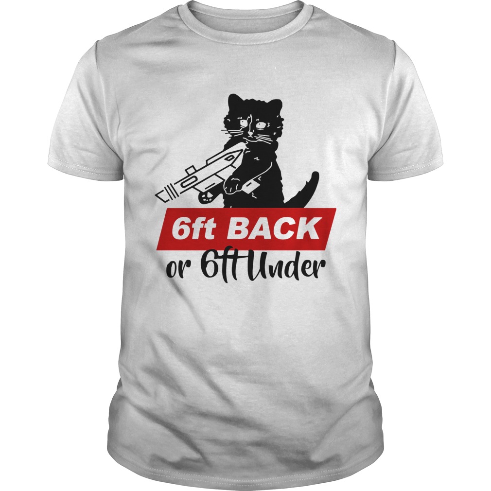 Cat black 6ft back or 6ft under shirt