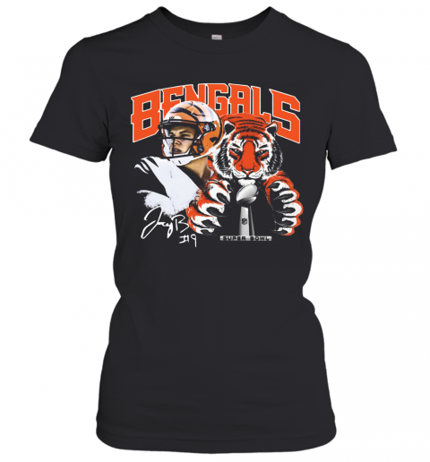 Cincinnati Bengals 9 Joe Burrow Super Bowl Champions T-Shirt Classic Women's T-shirt
