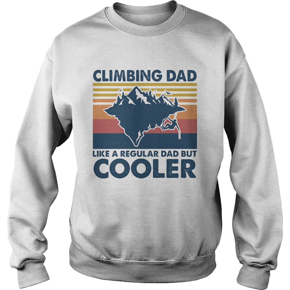 Climbing dad like a regular dad but cooler vintage Sweatshirt