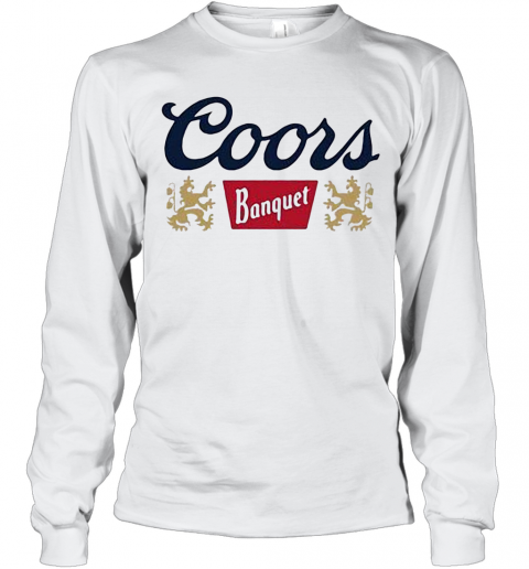 Coors Banquet Beer Logo T-Shirt Long Sleeved T-shirt 