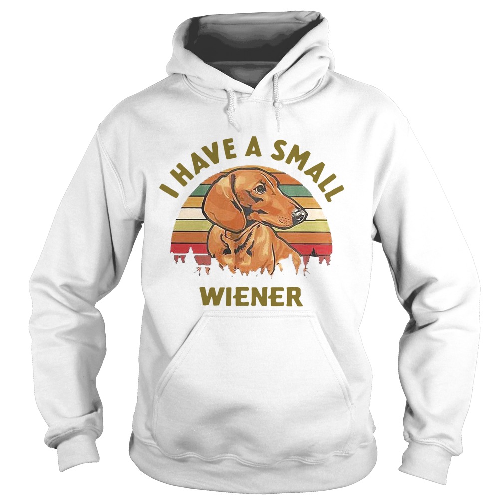 Dachshund I Have A Small Wiener Vintage Hoodie