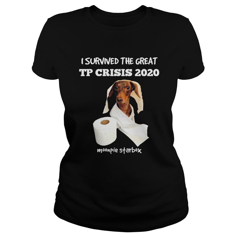 Dachshund I Survived The Great Tp Crisis 2020 Toilet Paper Monpie Starbox Classic Ladies