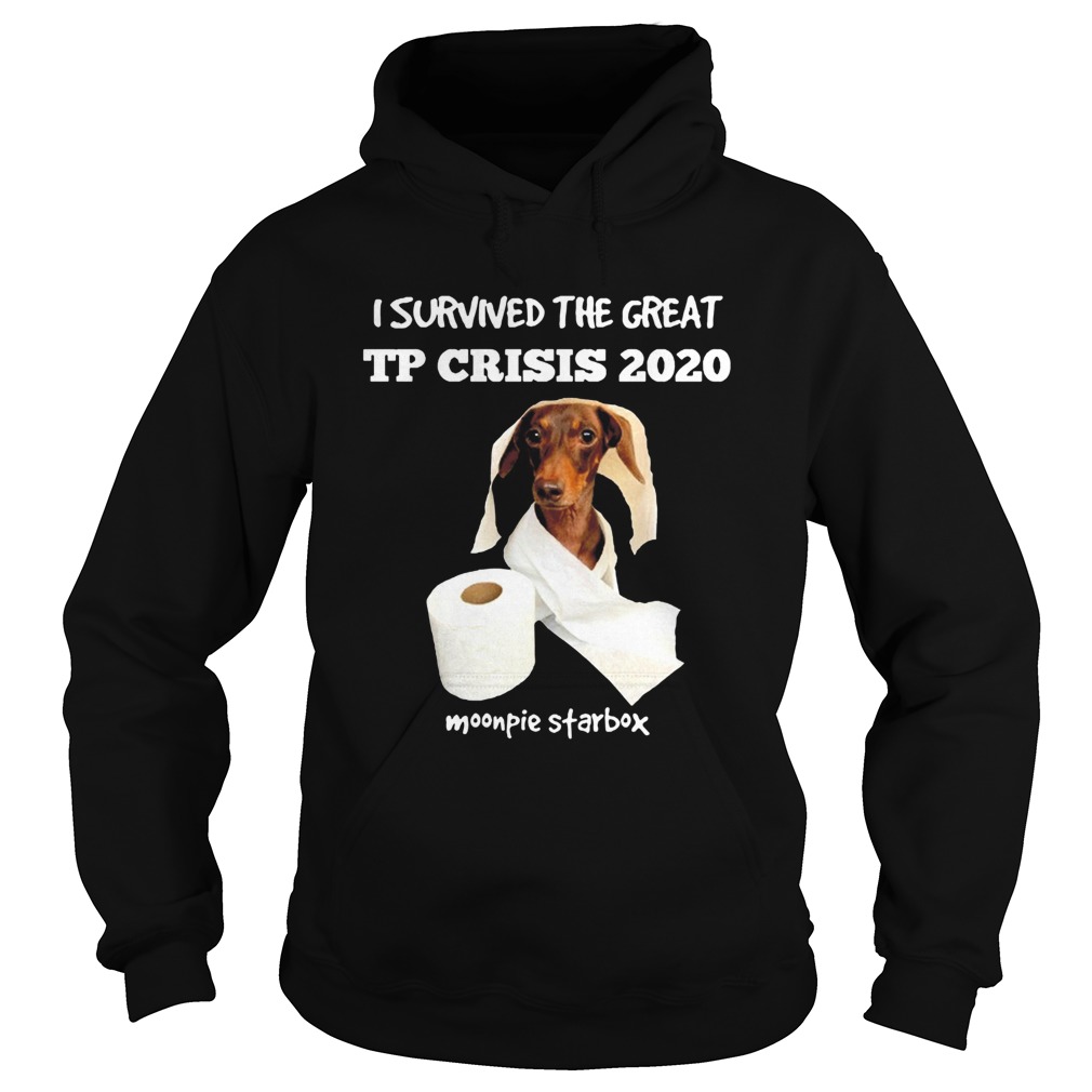 Dachshund I Survived The Great Tp Crisis 2020 Toilet Paper Monpie Starbox Hoodie