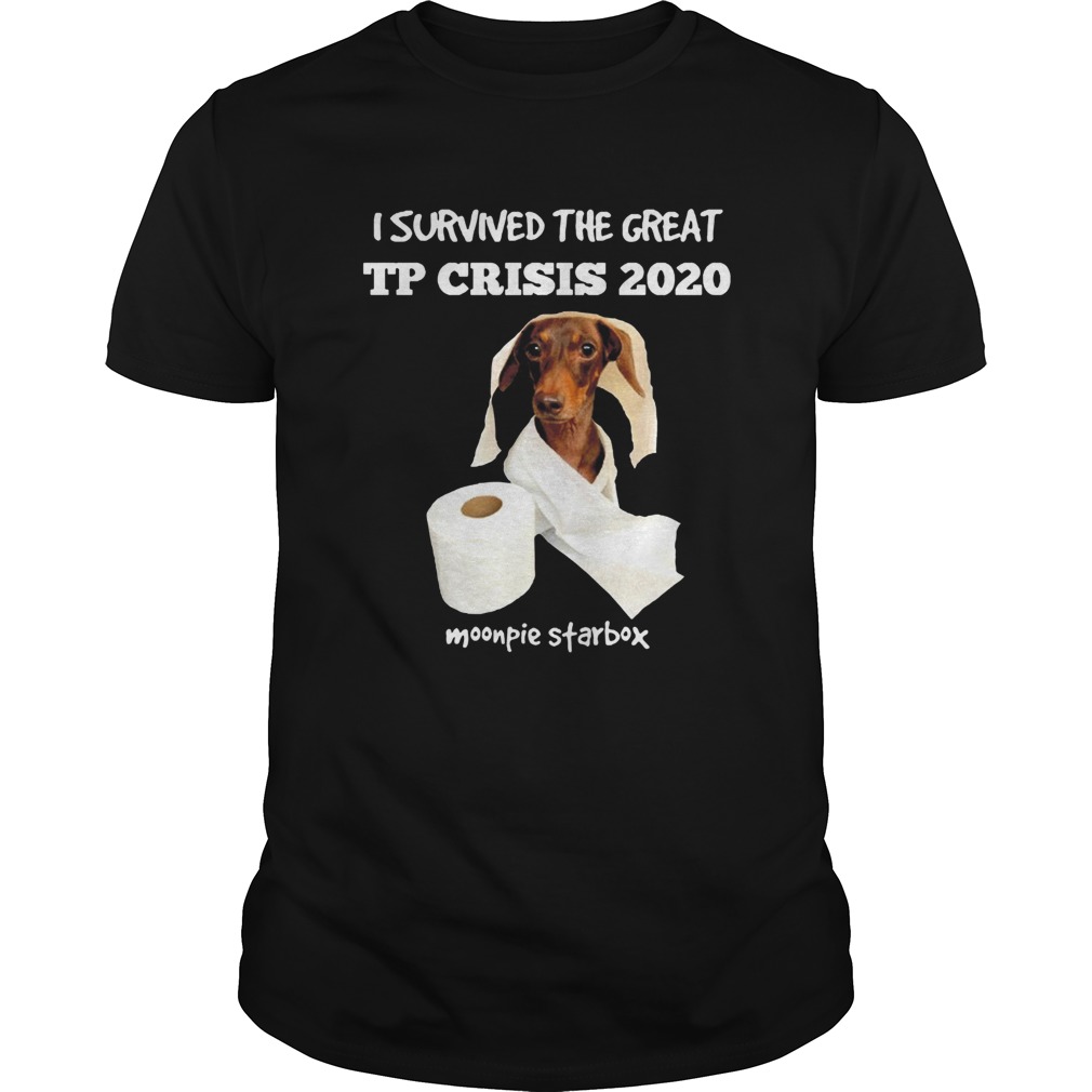 Dachshund I Survived The Great Tp Crisis 2020 Toilet Paper Monpie Starbox shirt