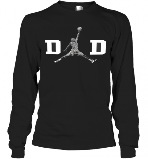 Dad Michael Jordan Chicago Bull 23 T-Shirt Long Sleeved T-shirt 