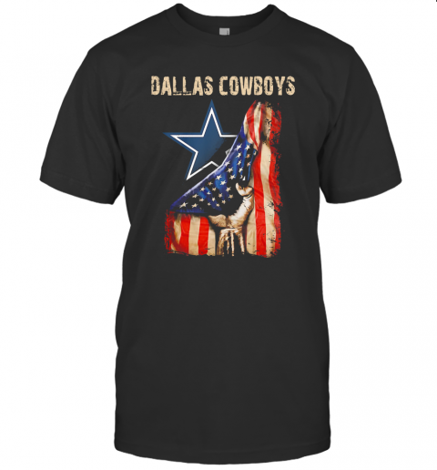 Dallas Cowboys American Flag Independence Day T-Shirt