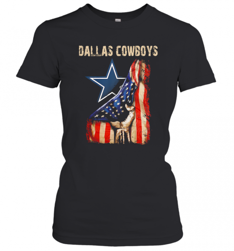 Dallas Cowboys American Flag Independence Day T-Shirt Classic Women's T-shirt