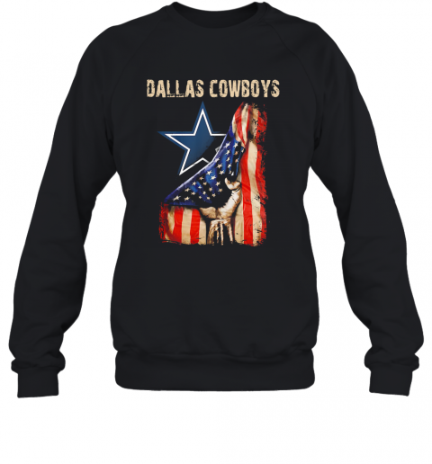 Dallas Cowboys American Flag Independence Day T-Shirt Unisex Sweatshirt